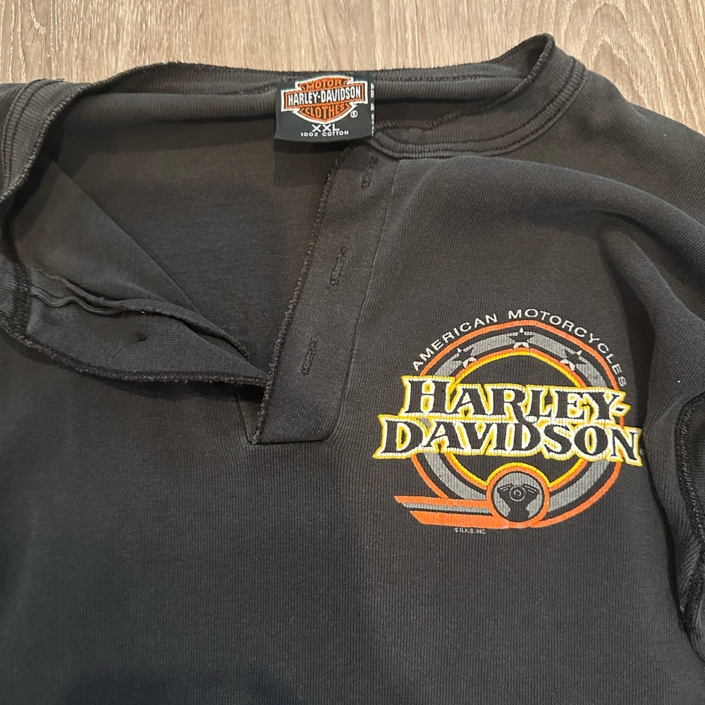 Vintage Harley Davidson Henley
